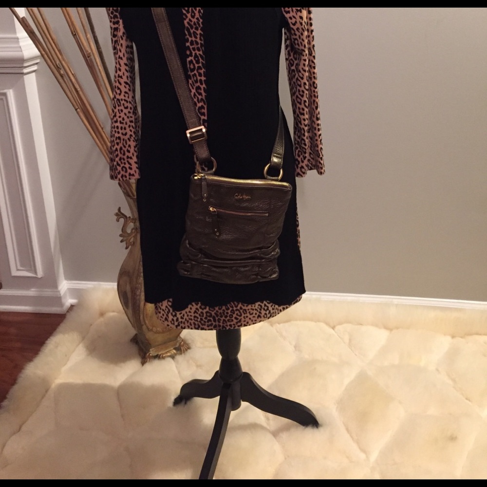 Cole Haan  bronze color crossbody
